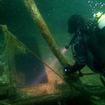 Wrecks in Montenegro. Diving