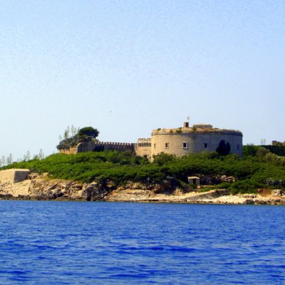 Island Mamula. Diving. Montenegro