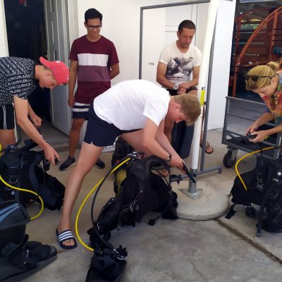 Alexandra, Constantin, Florian (course OWD)