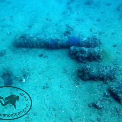Wrecks in the Bay of Kotor. Wreck Galija