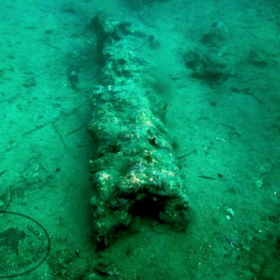 Wreck diving. Montenegro