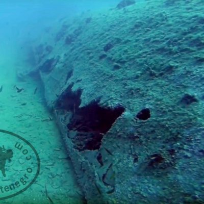 Wrecks in Montenegro. Diving