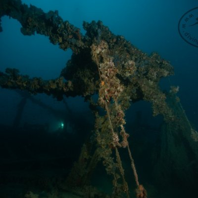 Wrecks in the Boka bay. Higgins