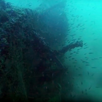Diving in Montenegro. Wreck Higgins 