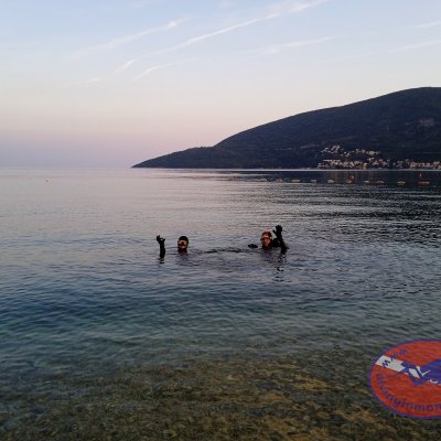 Night dive in the course AOWD