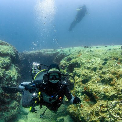 Cavern diving. Montenegro. Mermaid hall