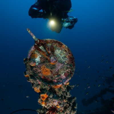 Wreck Tihany. Montenegro. Diving