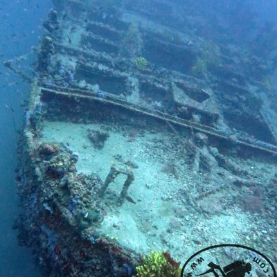 Wrecks in the Adriatic sea. Tihany