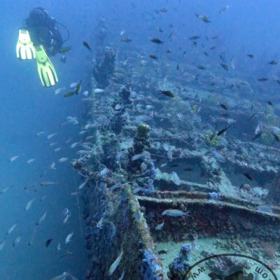 Most popular wrecks in Montenegro. Wreck Tihany