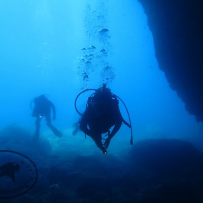 Cave diving. Montenegro