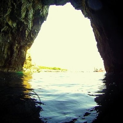 Montenegro. The Blue cave. Diving